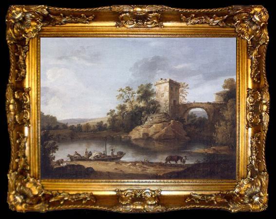 framed  William Hodges Italianate Landscape, ta009-2